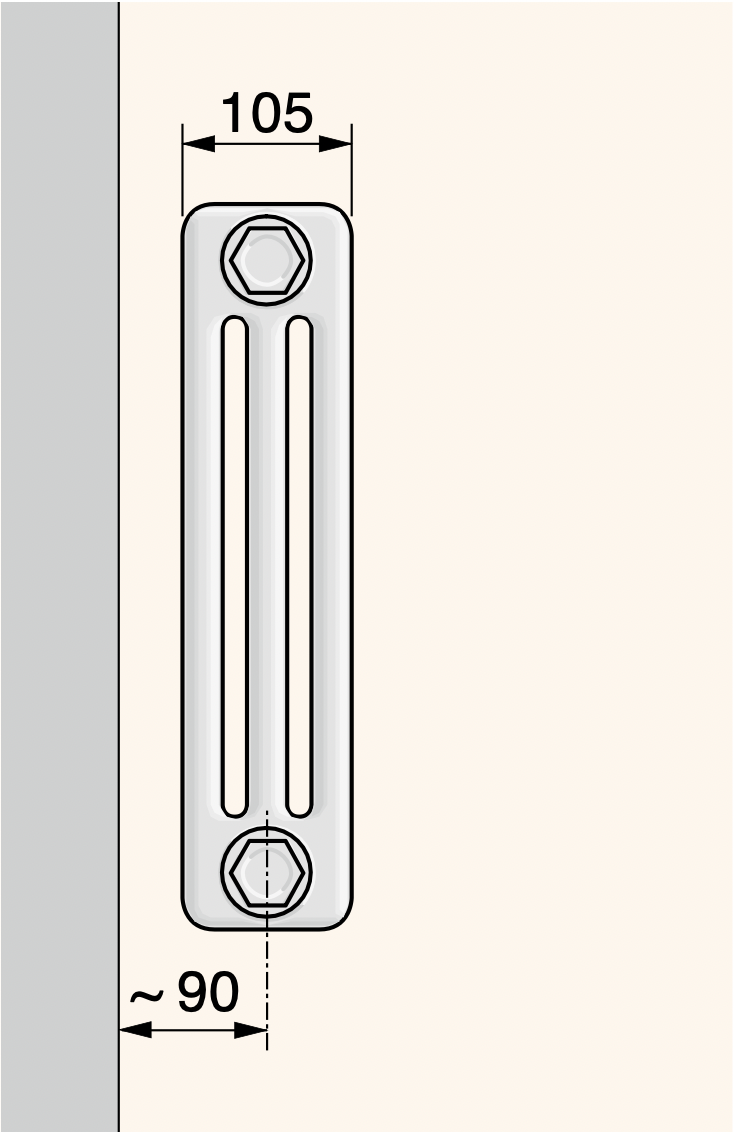 Трубчатый радиатор Kermi 3100